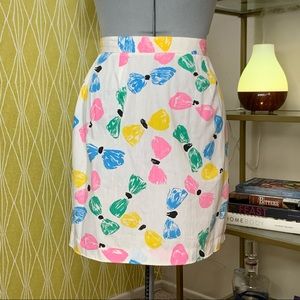 Vintage Upcycled Cotton Highwaisted Bow Skirt